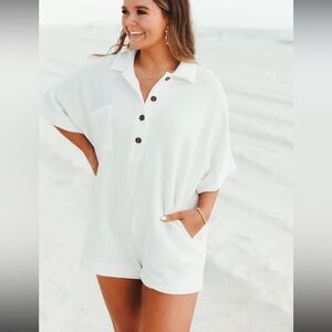 BUCKETLIST Sweater / textured romper- woman’s small